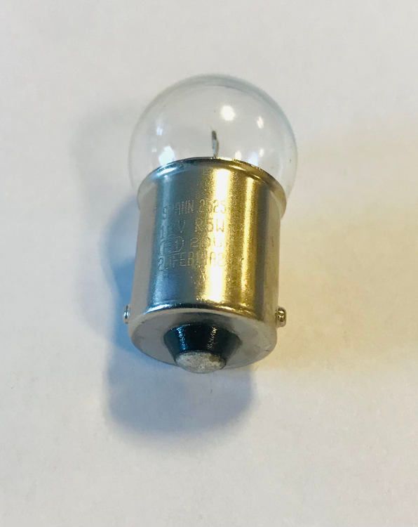 Glödlampa, 5w, 12V, BA 15S