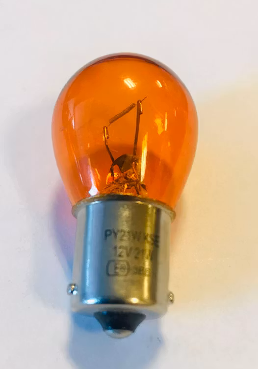 Glödlampa, Orange 21W, BAU15S, 12V