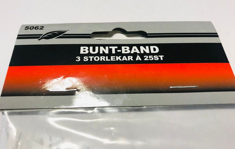 Buntband, 3 storlekar 3X 25-pack