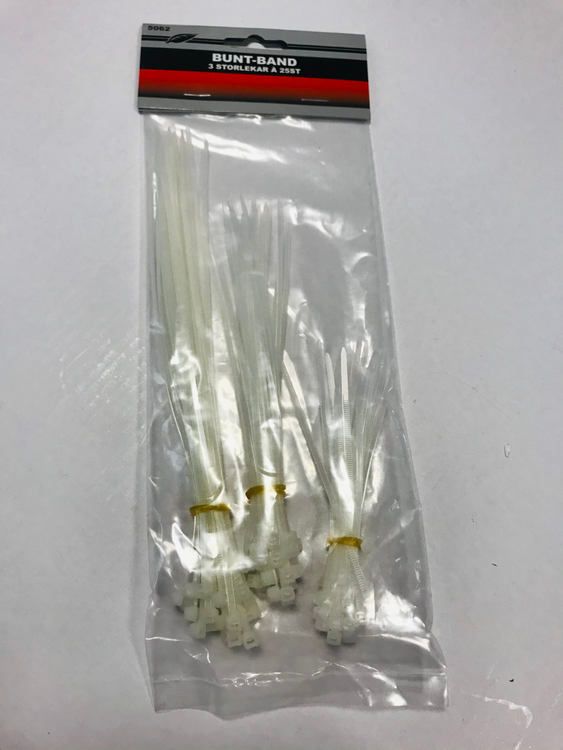Buntband, 3 storlekar 3X 25-pack