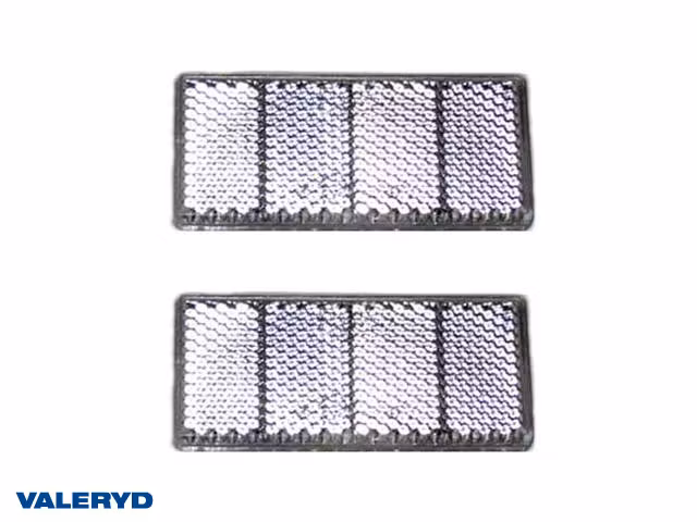 Rektangulär reflex, Vit  (2-pack)