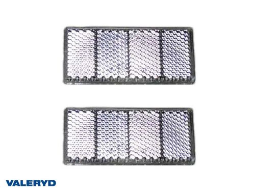 Rektangulär reflex, Vit  (2-pack)