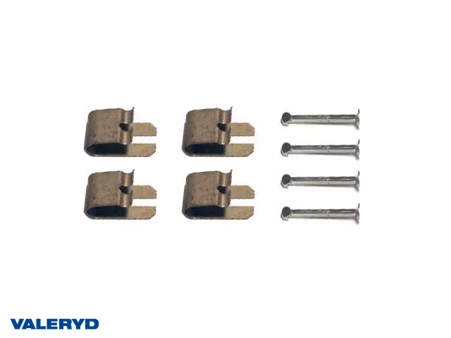 Låspinne & låsbleck till 2 hjul