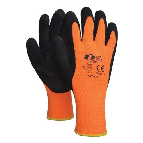 Handske Thermo, Orange, str 10