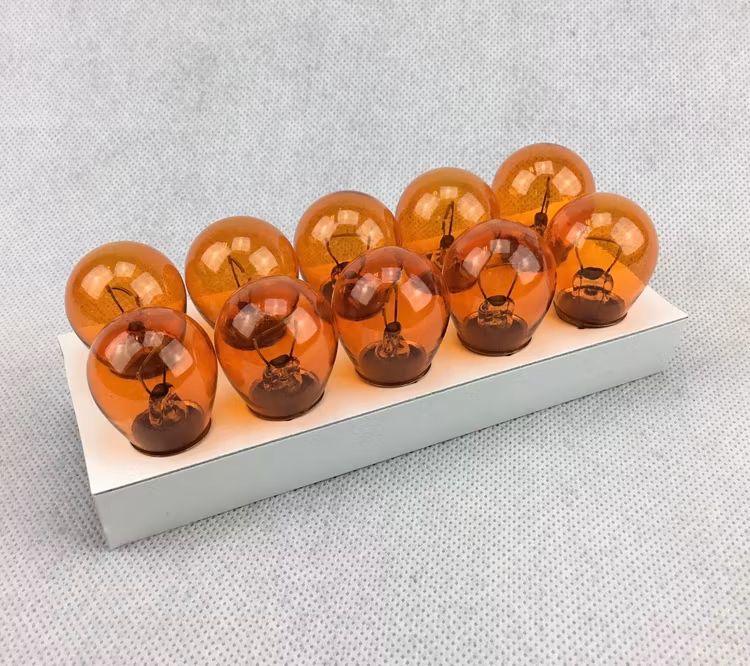 Glödlampa, Amber 12V, 21W, BAU15s