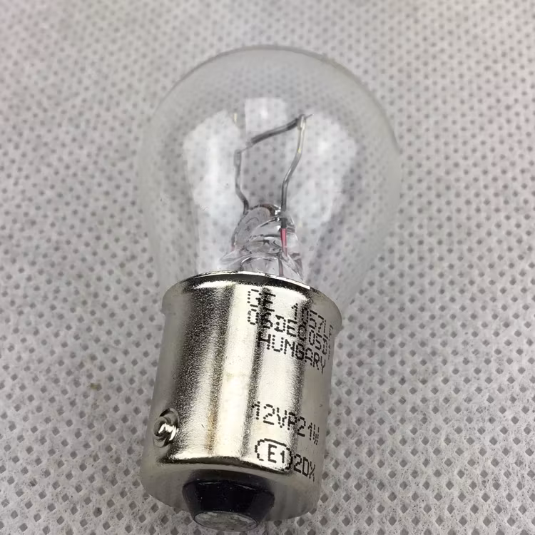 Glödlampa,  21W, BA15s,12V, Long life, GE