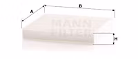 Kupéffilter, Kupéventilation, Mann, Toyota, Subaro mfl, CU1919