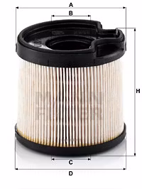 Bränslefilter, Mann, Citroen, Peugeot, Suzuki, Fiat, Lancia