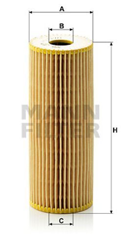 Oljefilter, Mann HU 727/1x