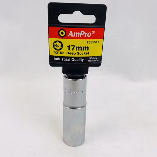 Hylsa, AMPRO T335517 1/2-tums enhet med 17 mm 6-punkts uttag