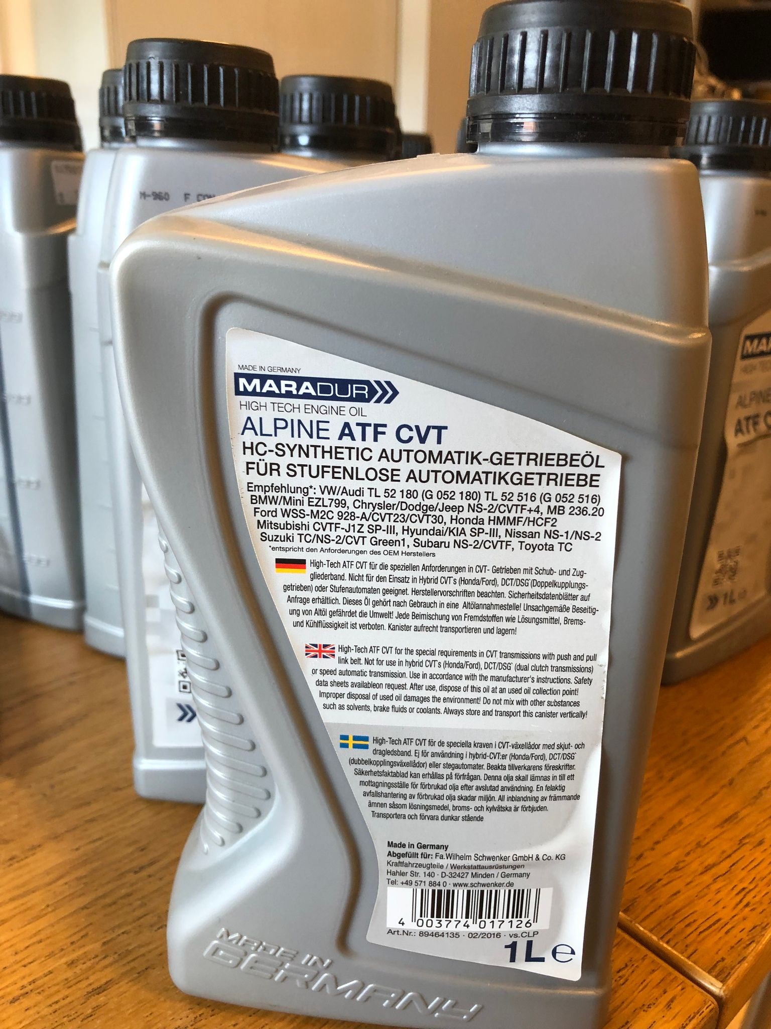 Maradur High Tech engine oil, Alpine ATF CVT 1 liter