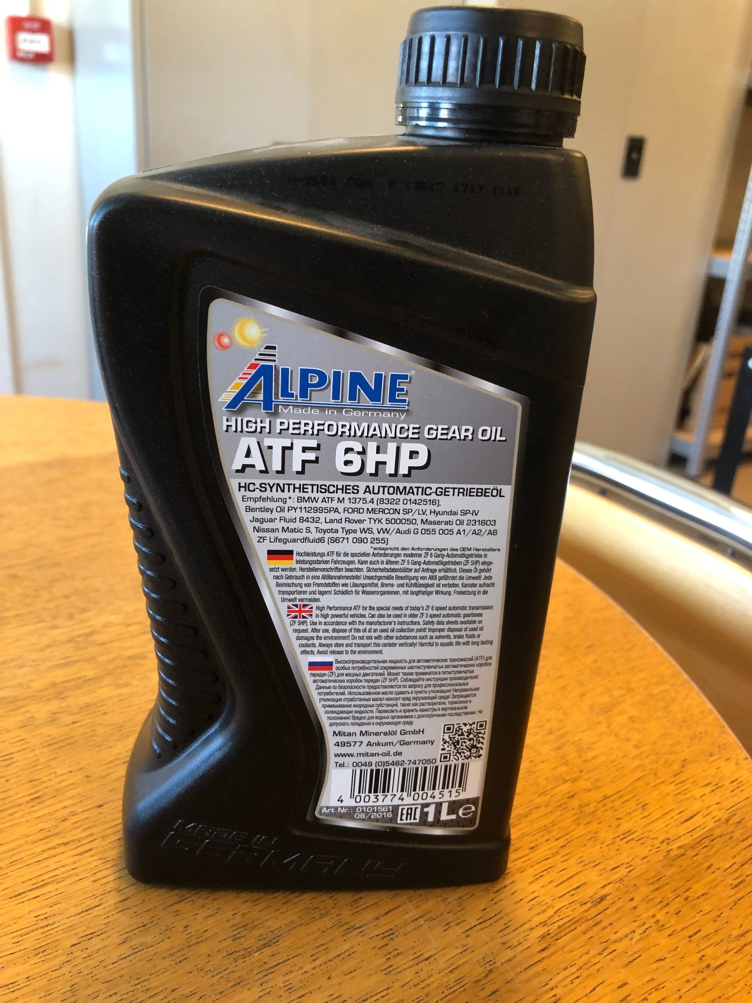 Växellådsolja, Alpine ATF 6HP, HC-syntetisk, Automatic, 1 liter