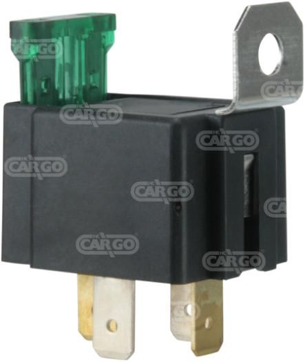 Relä - mini, 12 V, 15 Amp, inkl.säkring