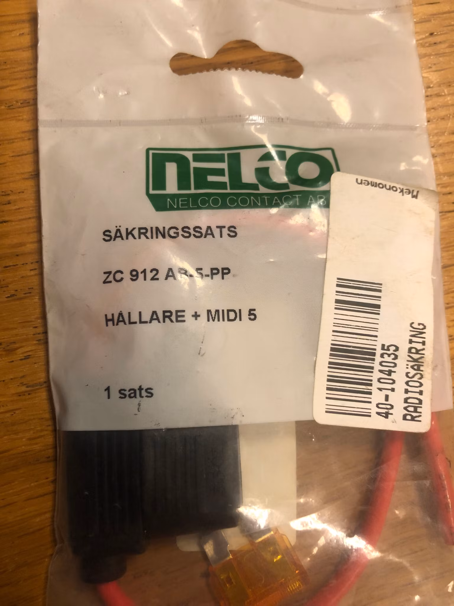 Säkringssats, Hållare + Midi 5, Radiosäkring
