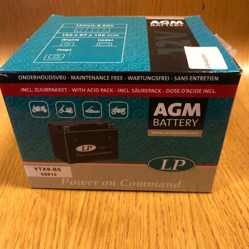 Batteri, LP AGM Batteri 12V, 8 A