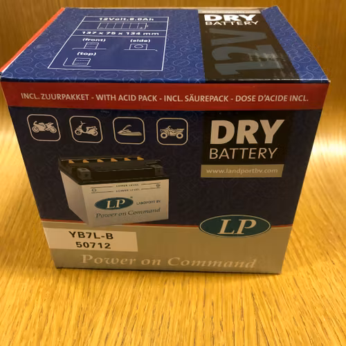 Batteri, LP Dry Batteri 12V, 8 A