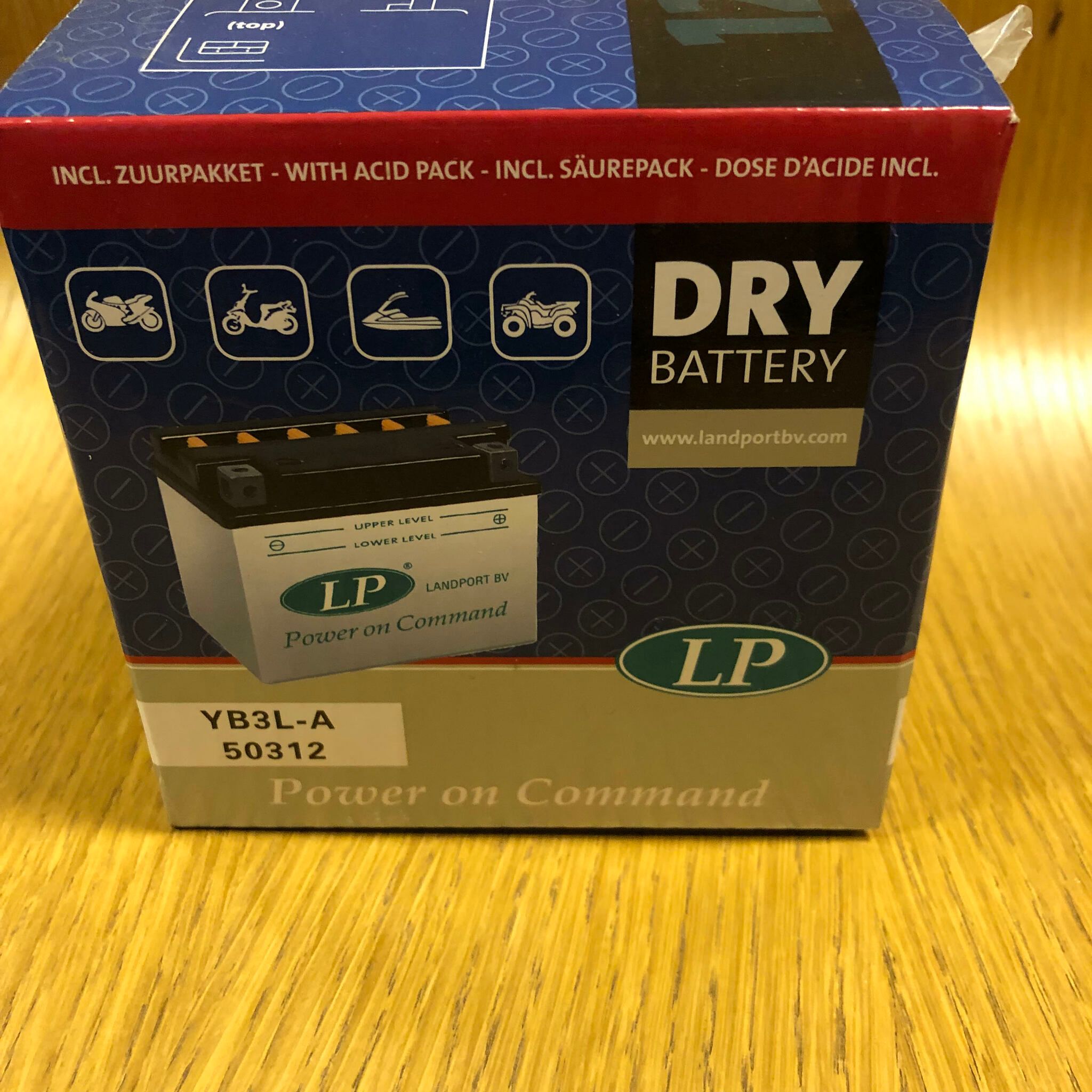 Batteri, LP Dry Batteri 12V, 3 A