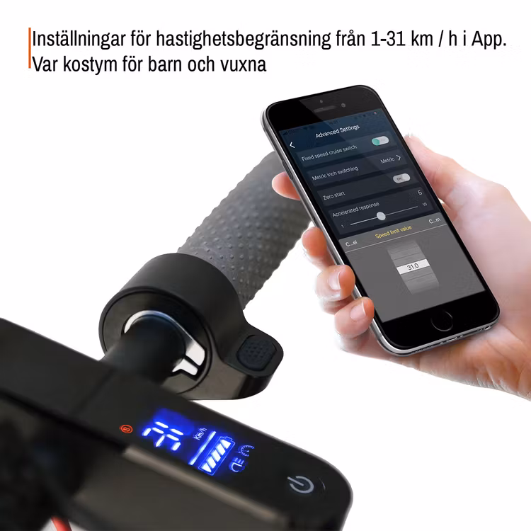 Aovo M365Pro 350W Motor  med Smart APP