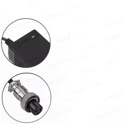 Laddare till Elscooter 3-stifts GX16 54.6V 3A för 13S 48V Li-ion batteri