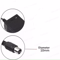 Laddare till Elscooter Diameter 10mm 54.6V 3A för 13S 48V Li-ion batteri
