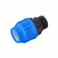 PEM övergång rak Ø50 mm till 2" (2 tum) UTVändig gänga (50mm x 2")