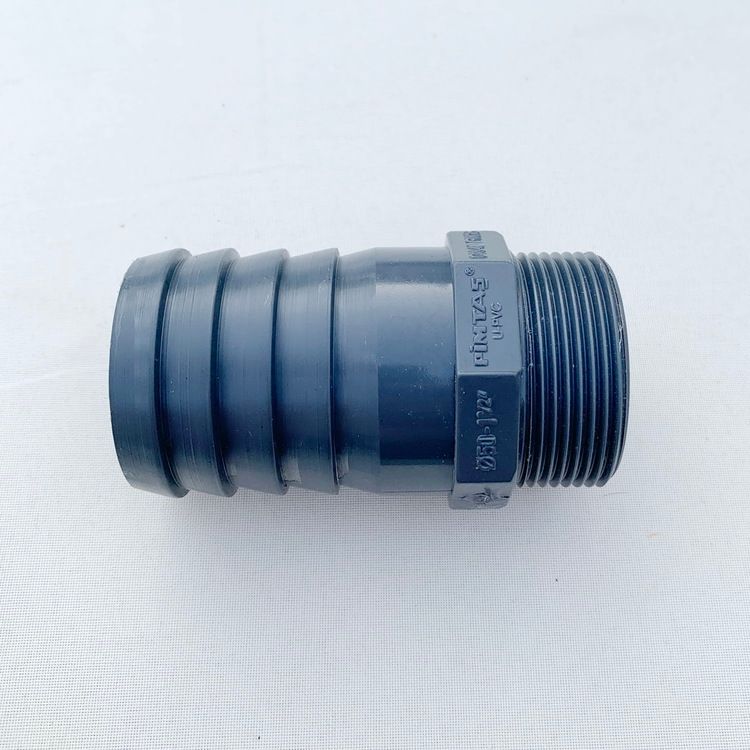 PVC-U Slangadapter Ø40 mm ytterdiameter till 1¼” (1,25 tum/R32) utvändig gänga