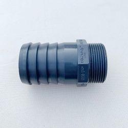 PVC-U Slangadapter Ø40 mm ytterdiameter till 1¼” (1,25 tum/R32) utvändig gänga