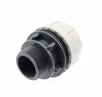 Klämringskoppling för PVC Flex Ø50 mm till 1½" (1,5 tum) R40 utvändig gänga (50mm x 1,5")