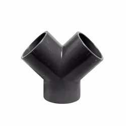 PVC-U Ø63 mm Grenrör Y-koppling limmas på alla sidor