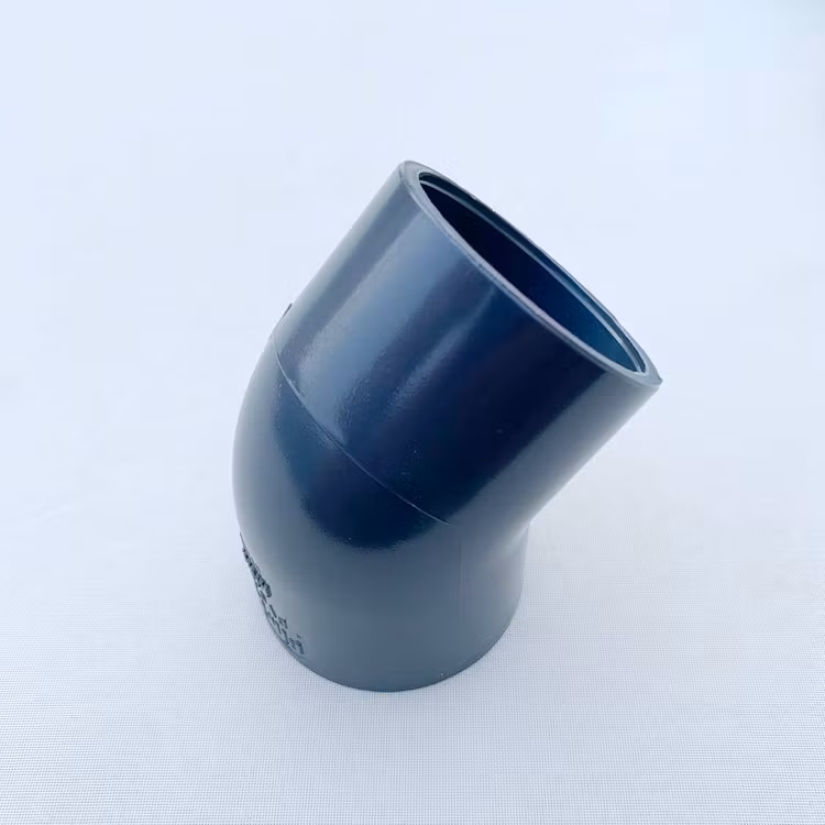 PVC-U Ø40 mm Vinkel 45º limmas på båda sidor