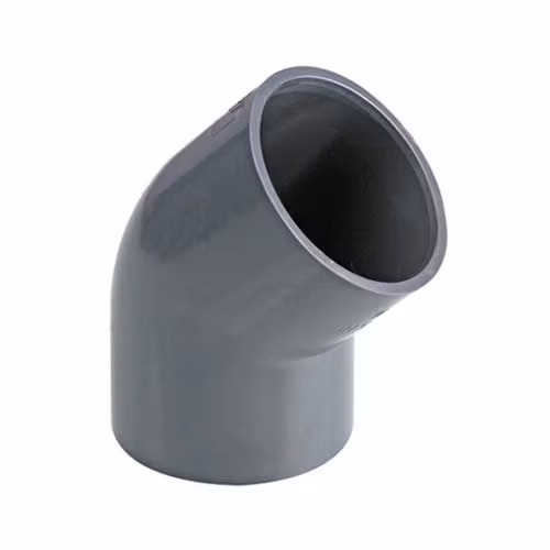 PVC-U Ø40 mm Vinkel 45º limmas på båda sidor