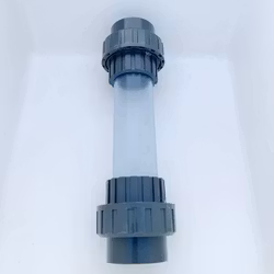 Siktglas med union Ø63 mm för limning