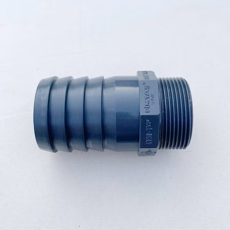 PVC-U Slangadapter Ø 50 mm ytterdiameter till R40 1,5 tum utvändig gänga