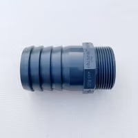 PVC-U Slangadapter Ø50 mm ytterdiameter till R40 (1,5 tum) utvändig gänga