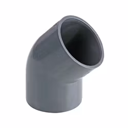 PVC-U Ø50 mm Vinkel 45º standard limmas på båda sidor