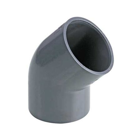 PVC-U Ø50 mm Vinkel 45º standard limmas på båda sidor