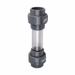 Siktglas med union Ø63 mm för limning