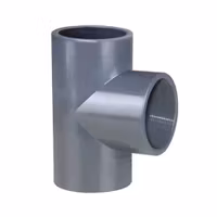 PVC-U Ø50 mm Grenrör T-koppling lim 90º med invändig 1½" (1,5 tum) gänga
