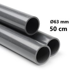 PVC-U Rör Ø63 mm 1/2 meters (50 cm) längder
