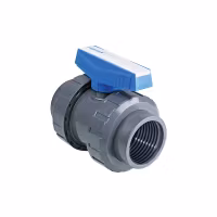 PVC-U Kulventil Ø50 mm LIMxR40 (lim x 1,5 tum) invändig gänga