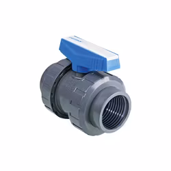 PVC-U Kulventil Ø50 mm LIMxR40 (lim x 1,5 tum) invändig gänga
