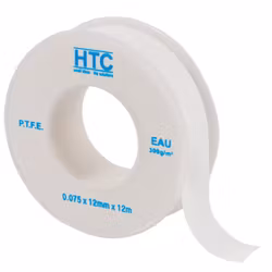 Gängtejp Teflonband 12m x 12mm x 0,075mm