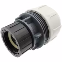 Klämringskoppling för PVC Flex Ø50 mm till R40 (1,5 tum) invändig gänga