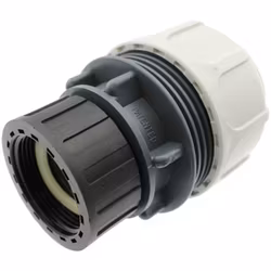 Klämringskoppling för PVC Flex Ø50 mm till R40 (1,5 tum) invändig gänga
