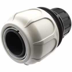 Klämringskoppling för PVC Flex Ø50 mm till R40 (1,5 tum) invändig gänga