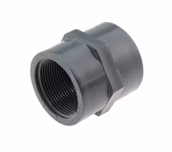 PVC-U Övergångsmuff med invändiga gängor R40xR40 (1,5 x 1,5 tum)