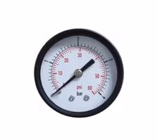 Manometer 0 - 4 bar axiellt centrerad R8 (1/4") utvändig gänga