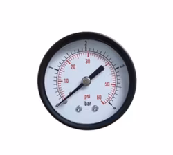 Manometer 0 - 4 bar axiellt centrerad R8 (1/4") utvändig gänga