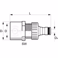 Slangadapter Snabbkoppling x limmuff 50/63 mm