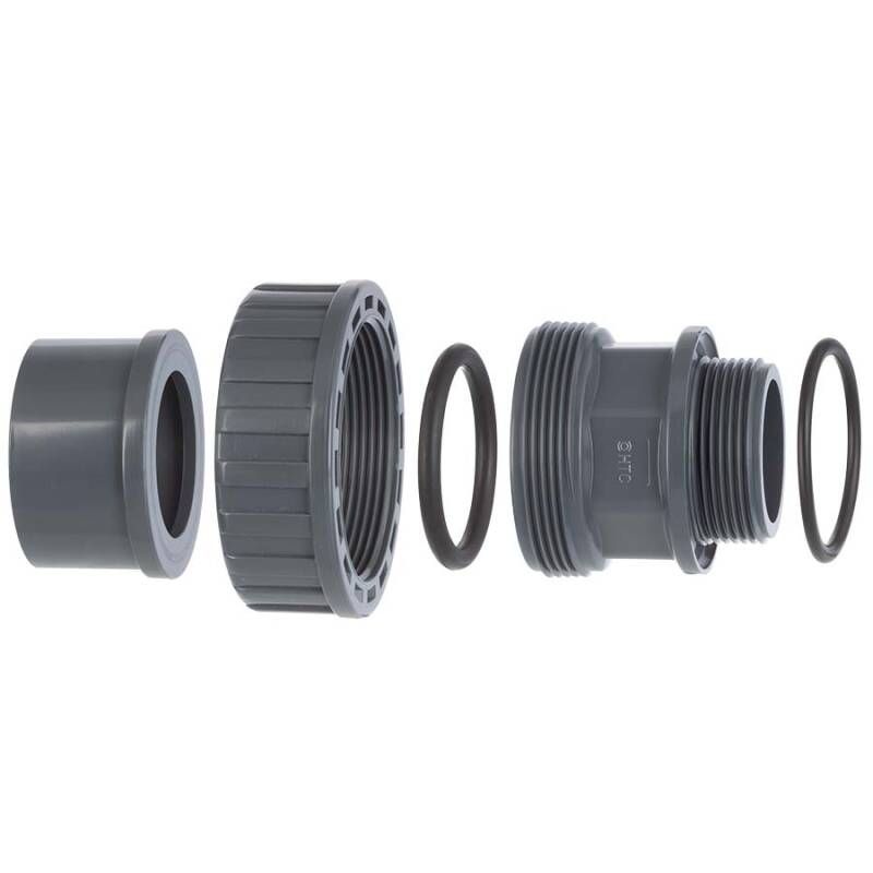HTC Union Ø50 mm lim X R50 (2 tum) utvändig gänga med O-ring